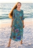 Chiffon Maxi Dress with 3/4 sleeves "Cherokee"