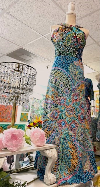 Multi Print Cocktail Dress