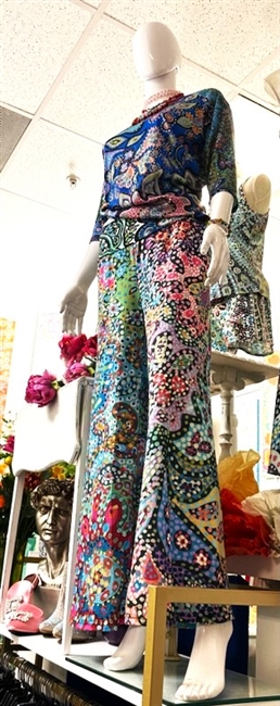 Multi Print Top & Pants Set