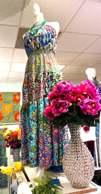 Multi Print Tiered Sun Dress