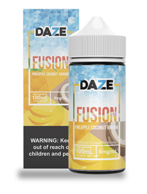 7 Daze Fusion Pineapple Coconut Banana Iced 100ml $12.99