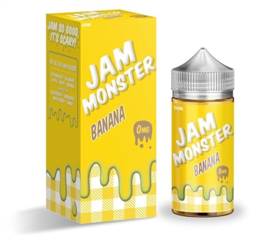 Jam Monster Banana - 100mL $11.99 - IN STOCK NOW -Ejuice Connect online vape shop