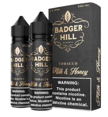 Badger Hill Reserve Milk AND Honey 120ml E-juice