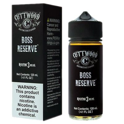 Boss Reserve by Cuttwood Vapor 120ml - Lowest Price Online  - E Juice Connect