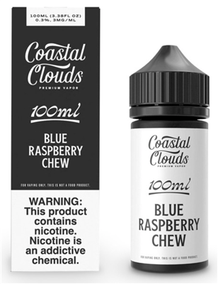 Coastal Clouds Blue Raspberry Chew 100ml