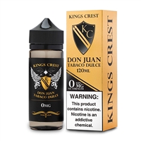 Don Juan Tabaco Dulce by King's Crest 120mL E-Liquid $11.99 Lowest Price -Ejuice Connect online vape shop