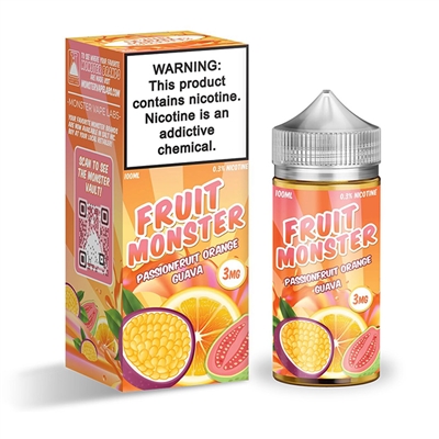 Fruit Monster Passionfruit Orange Guava - 100ml $11.99 -Ejuice Connect online vape shop