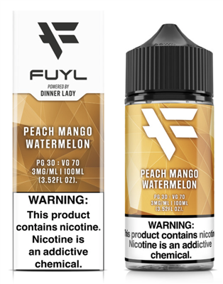 FUYL 100ml by Dinner Lady - Peach Mango Watermelon