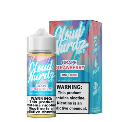 Grape Strawberry ICED by Cloud Nurdz E-Liquid - 100ml $10.99 -Ejuice Connect online vape shop