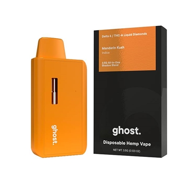 Ghost. Mandarin Kush THCA Disposable 3.5G Vape