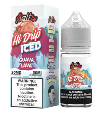 Hi-Drip Salts Iced Guava Lava 30ml e-liquid