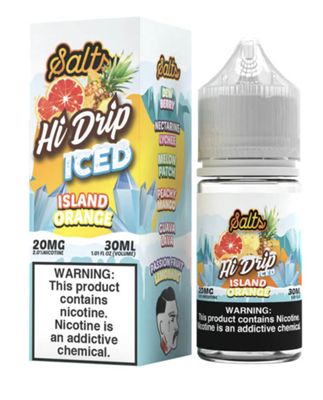 Hi-Drip Salts Iced Island Orange 30ml e-liquid
