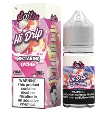 Hi-Drip Salts Nectarine Lychee 30ml e-liquid