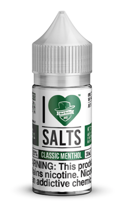 I Love Salts 30ml Classic Menthol e-liquid
