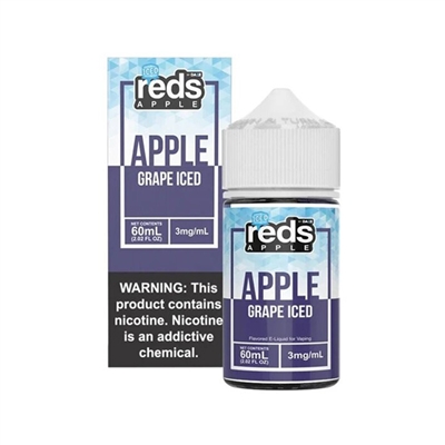 ICED Grape REDS Grape Apple Juice by 7 Daze - 60mL Menthol Grape Apple Vape $10.99 -Ejuice Connect online vape shop