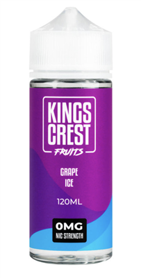 King's Crest Fruits Grape Ice 120ml e-liquid $11.99