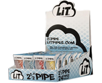Lit Pipes 2.5" Glass Tobacco Pipes $7.99