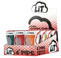 Lit Pipes 4" Glass Tobacco Pipes $12.99
