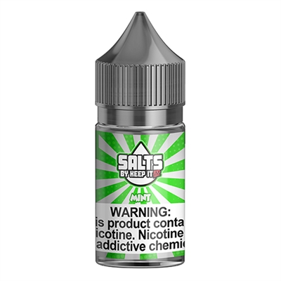 Mint by Keep It 100 Salts - 30ml E-liquid Only $8.99 -Ejuice Connect online vape shop