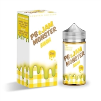 Jam Monster PB & Jam BANANA Limited Edition E-Liquid - 100ml $11.99 -Ejuice Connect online vape shop