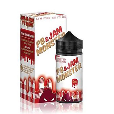 Jam Monster PB & Jam Strawberry Limited Edition E-Liquid - 100ml $11.99 -Ejuice Connect online vape shop