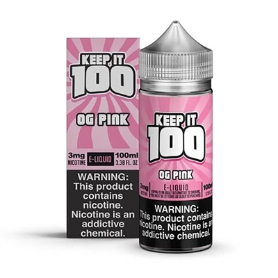 Pink Burst ( OG Pink) by Keep it 100 E-Liquid - 100ml $11.99 -Ejuice Connect online vape shop