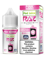 Pod Juice x RAZ Salt Pink Berries 30ml E-Juice