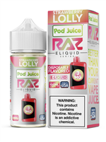 RAZ 100ml e-juice - Strawberry Lolly