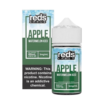Reds ICED WATERMELON Apple Juice 7 Daze E Liquid 60ml $10.49 Vape -Ejuice Connect online vape shop