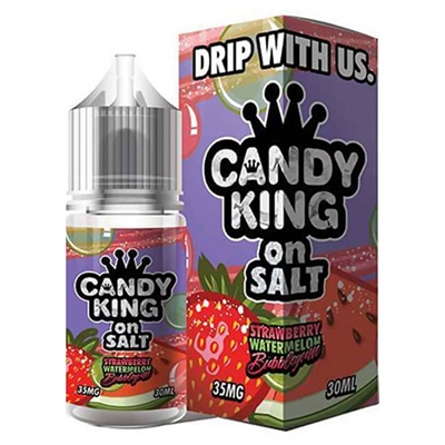 Strawberry Watermelon Bubblegum - Candy King on Salt - 30ml $11.99 -Ejuice Connect online vape shop