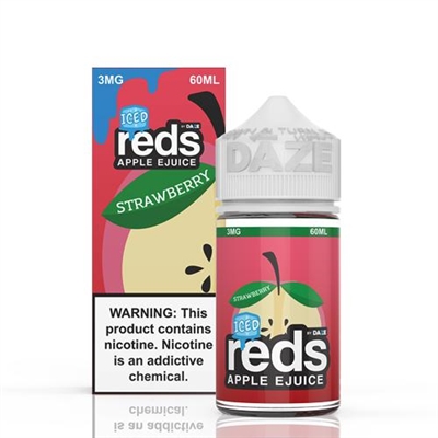 REDS Strawberry Iced Apple Juice by 7 Daze 60ml - 60ml $10.99 -Ejuice Connect online vape shop
