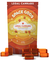 Space Gods Micro Dose Space Gummies 300mg THC + CBD - Citrus Punch