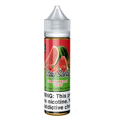 Stay Salty Straw Melon Twist E-liquid 60mL $5.99 - Nicotine Salt Vape -Ejuice Connect online vape shop