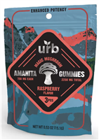 URB Gummies Raspberry Amanita Magic Mushroom 3PK | Enhanced Potency