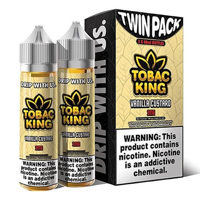 Vanilla Custard by Tobac King - 120ml $13.99 Vape E-Liquid -Ejuice Connect online vape shop