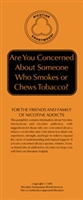 Are you Concerned about Someone who Smokes or Chews Tobacco?
