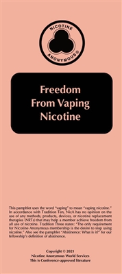 Freedom From Vaping Nicotine