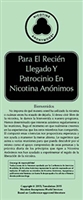 Para el ReciÃ©n Llegado y  Patrocinio en Nicotina  AnÃ³nimos