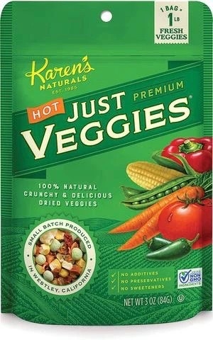 Karen's Naturals - Just Hot Veggies - Standard Pouch - 3 oz.