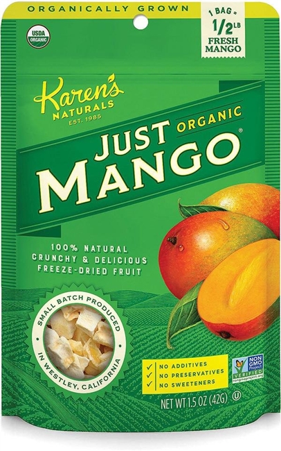Karen's Naturals - Freeze - Dried Organic Just Mango - 1.5 oz