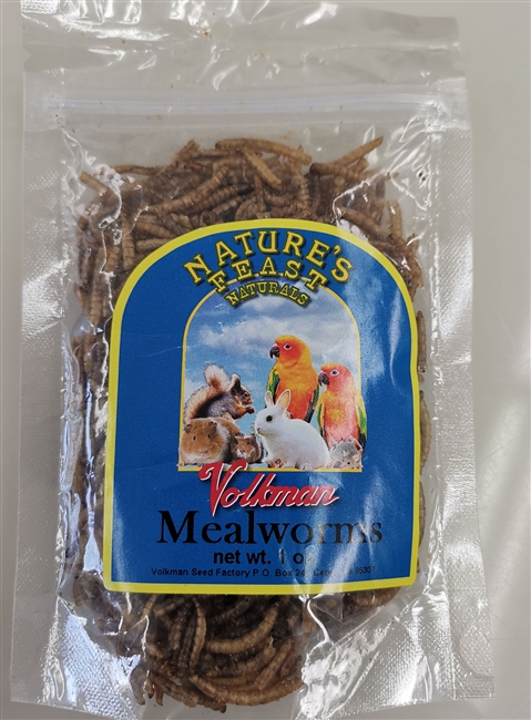 Volkman - Dried Mealworms, 1oz