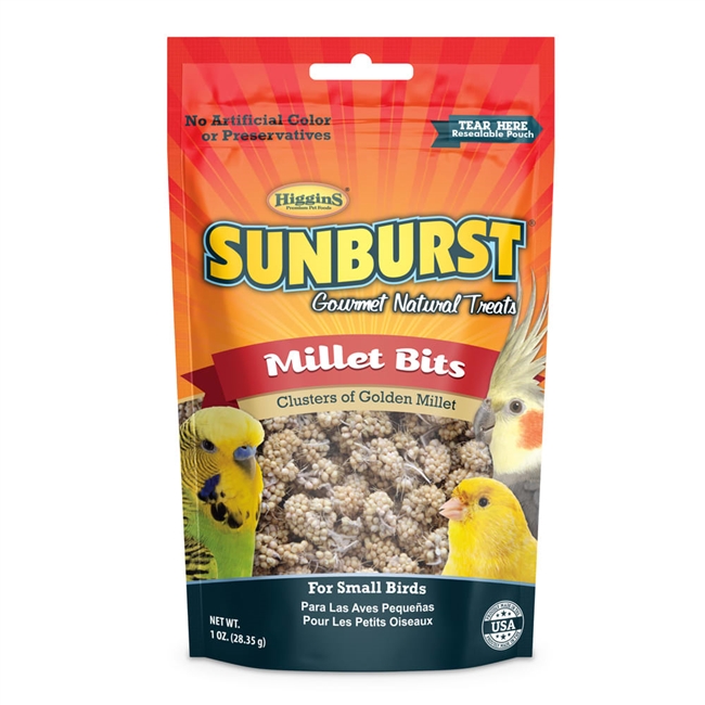 Higgins Sunburst Treats Millet Bits - 1oz