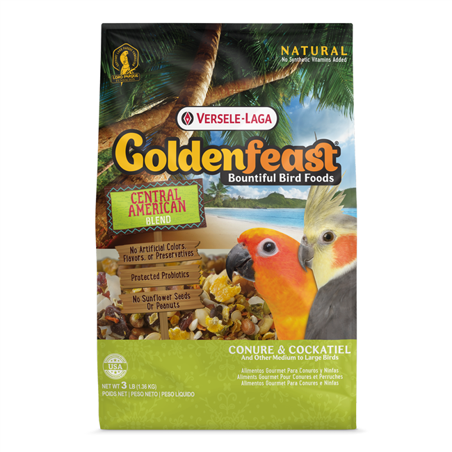 Goldenfeast Central American Blend - Conure & Cockatiel - 3lb