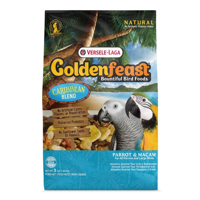 Goldenfeast Caribbean Blend - Parrot & Macaw - 3lb