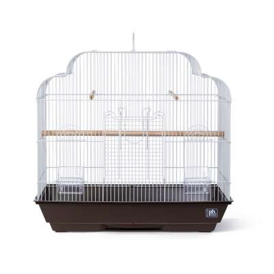 #25213 Cascade Roof Cage Keet-Tiel - Brown & White - 25" x 14"