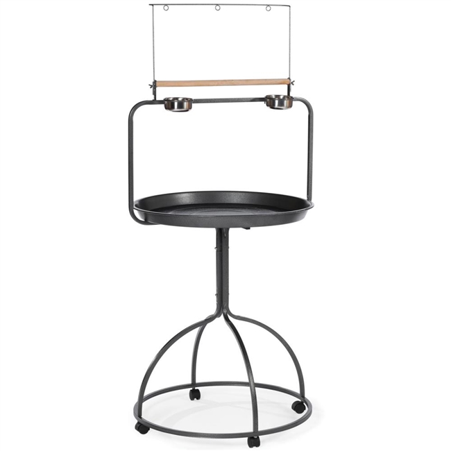 3183 BLK Round Parrot Playstand