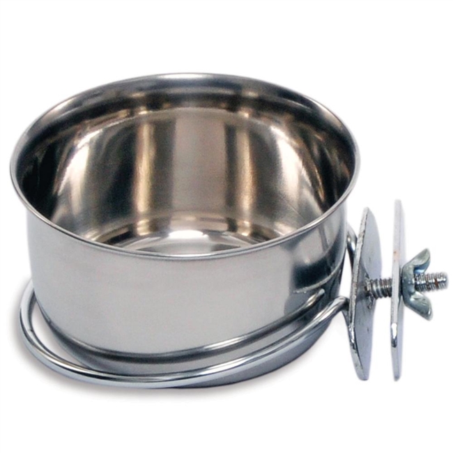 1228 l0oz. Stainless Steel Coop Cup / - bolt attachment
