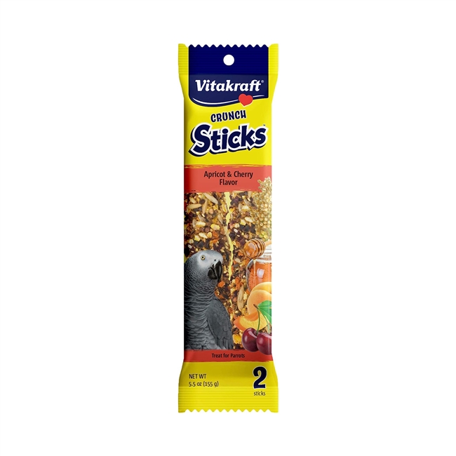 Vitakraft Crunch Stick - Apricot & Cherry- Twin Pack 5.5 oz