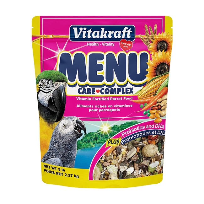 Vitakraft Menu Care Complex Parrot Food - 5 LB
