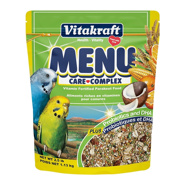Vitakraft Menu Care Complex Parakeet Food - 2.5 LB